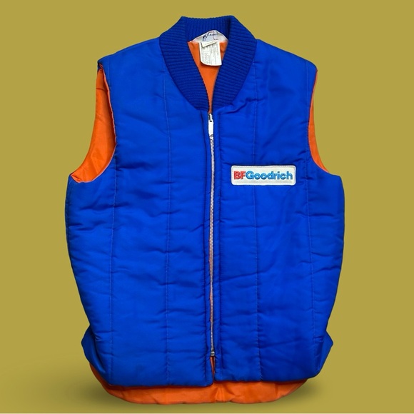Vintage BFGoodrich Zip-Up Mechanic Vest - Size Small - Picture 1 of 9